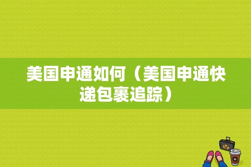 美国申通如何（美国申通快递包裹追踪）-图1