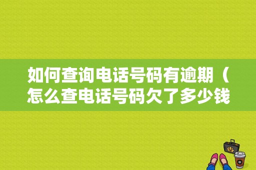 如何查询电话号码有逾期（怎么查电话号码欠了多少钱）-图1