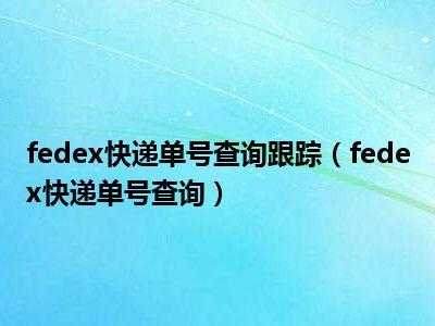 fedex快递如何（fedex快递如何查询）-图2