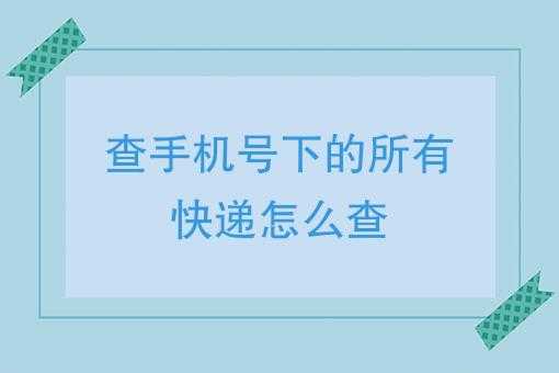 如何用电话号查询快递（怎么用电话号查快递信息）-图3