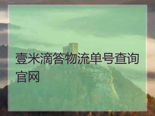 如何查找壹米滴答物流信息（如何查找壹米滴答物流信息呢）-图2