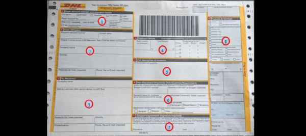 国际快递如何打单（国际快递单子怎么填写）-图3