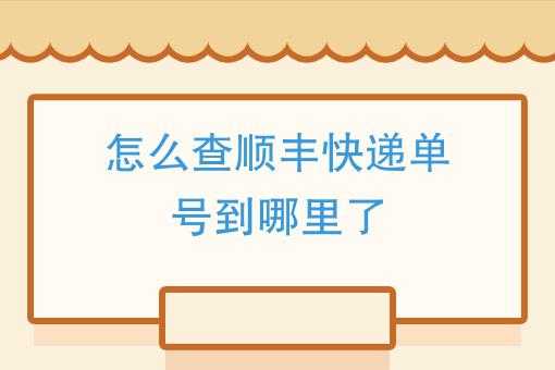 顺丰快递单号现在如何查询（顺丰快递单号怎么查询快递到哪里了）-图2