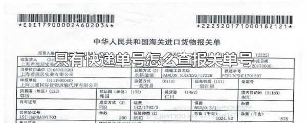 如何查询快递报关单号（如何通过快递单号查询报关单号）-图2