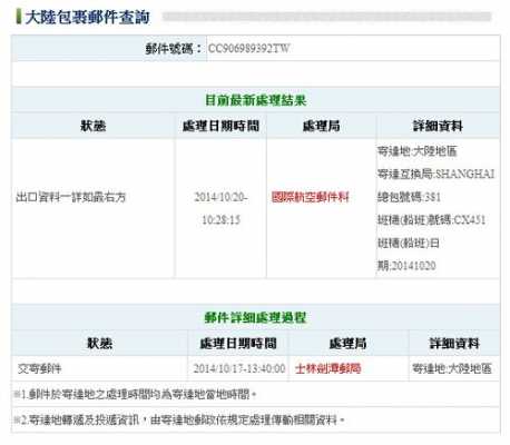 如何查询台湾的包裹邮件（如何查询台湾的包裹邮件地址）-图3