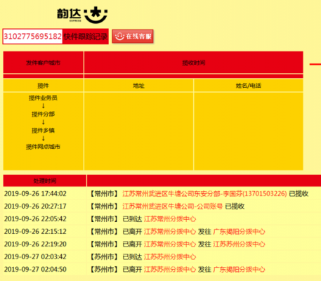 广州如何发韵达快递单号（韵达快递广州市内到达时间）-图2