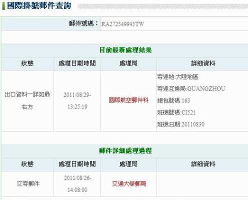 如何查询台湾邮寄国内快递（怎么查台湾快递信息查询）-图2